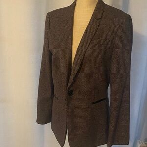 Tahari Women's Blazer in purple black and gray